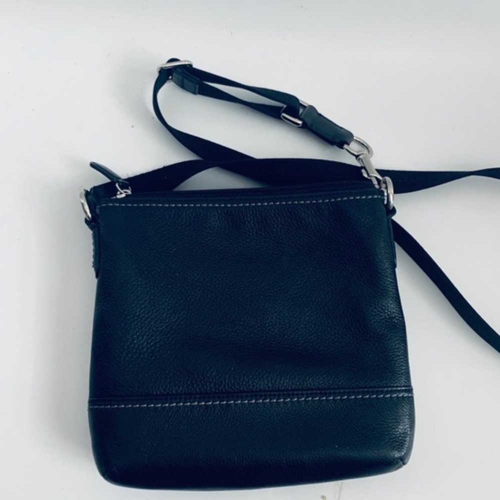 Small Black Leather COACH Purse Crossbody - Picture 3 of 5